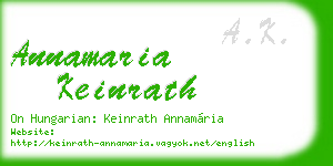 annamaria keinrath business card